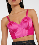 Jean Paul Gaultier Iconic Magenta Cone Corset Bra